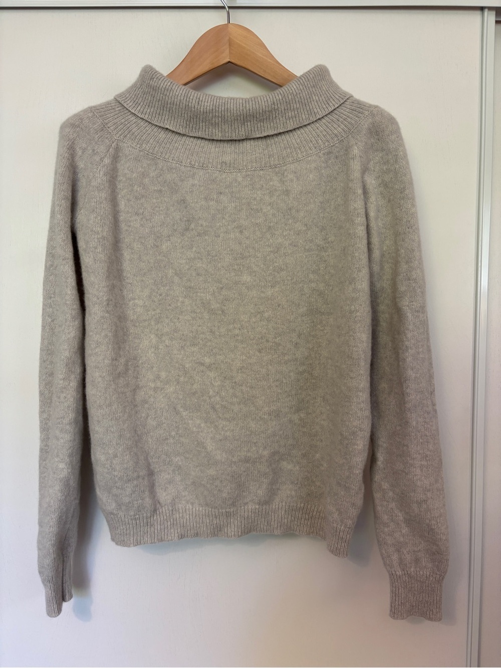 Brandy Melville Sweater Size Medium Cowl Neck Minimalist Elevated Basic Timeless